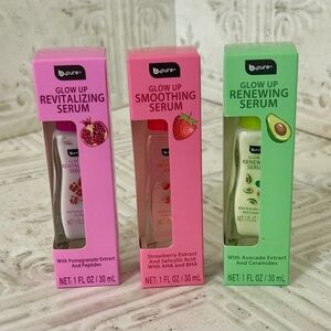 NIB Lot of 3 b.pure Glow Up Serum Set